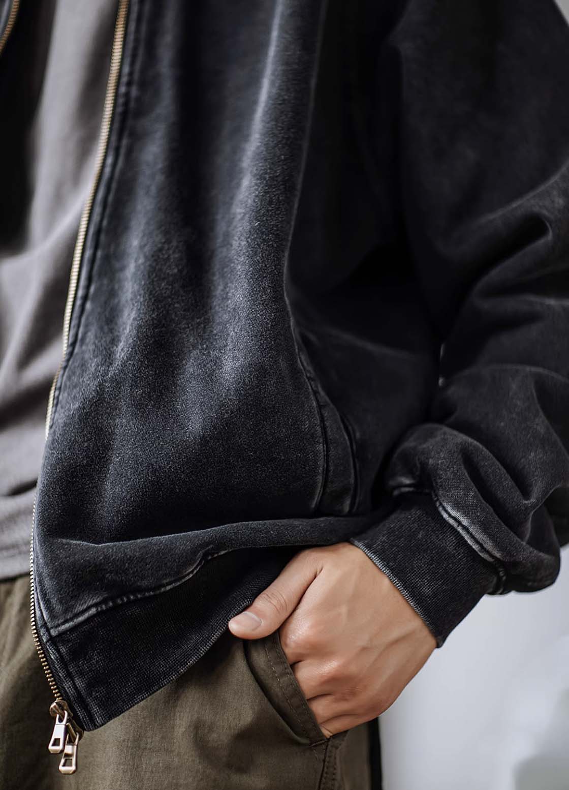 549 Lori Vintage Washed Baseball Jacket