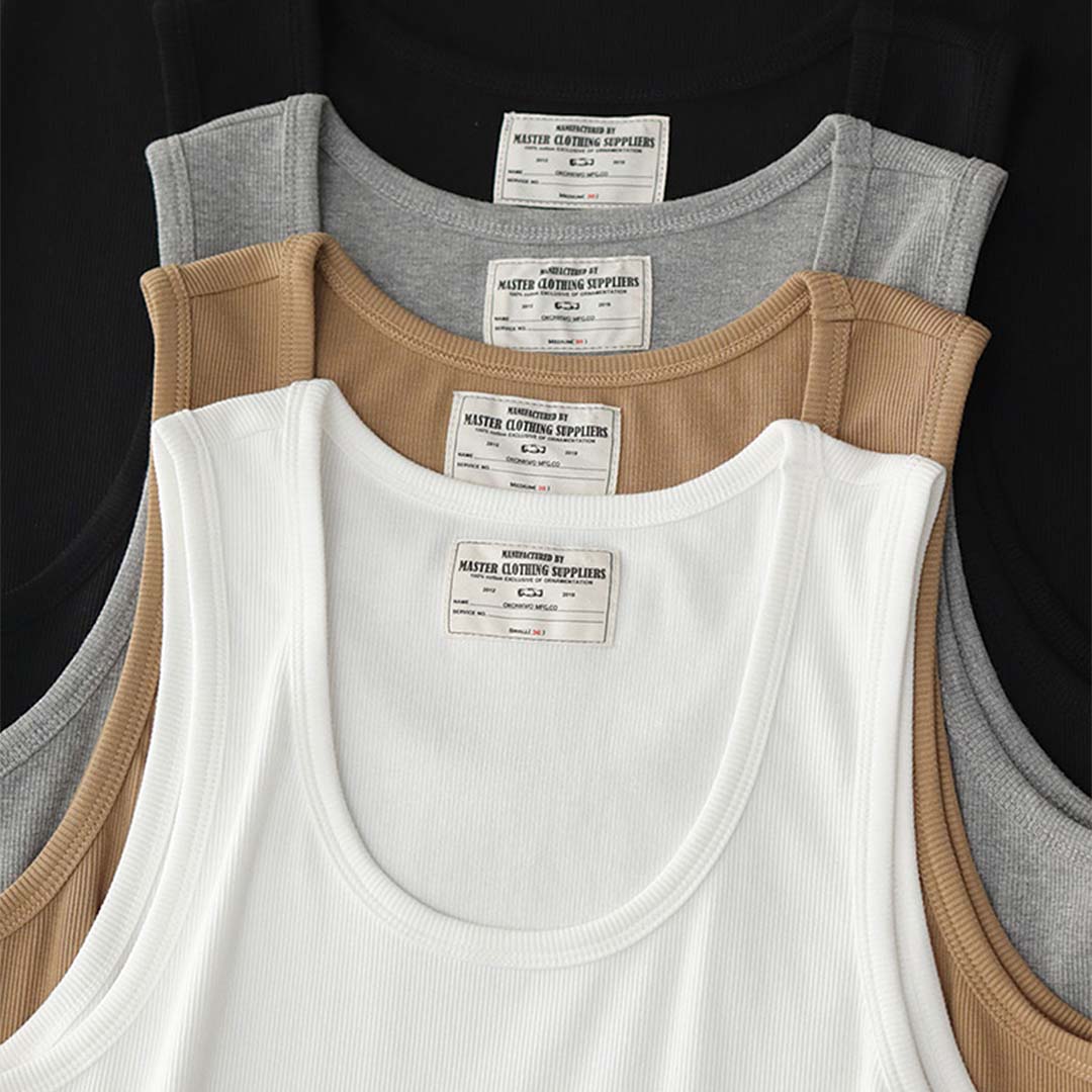 105 Basic Ribbed Cotton Vest