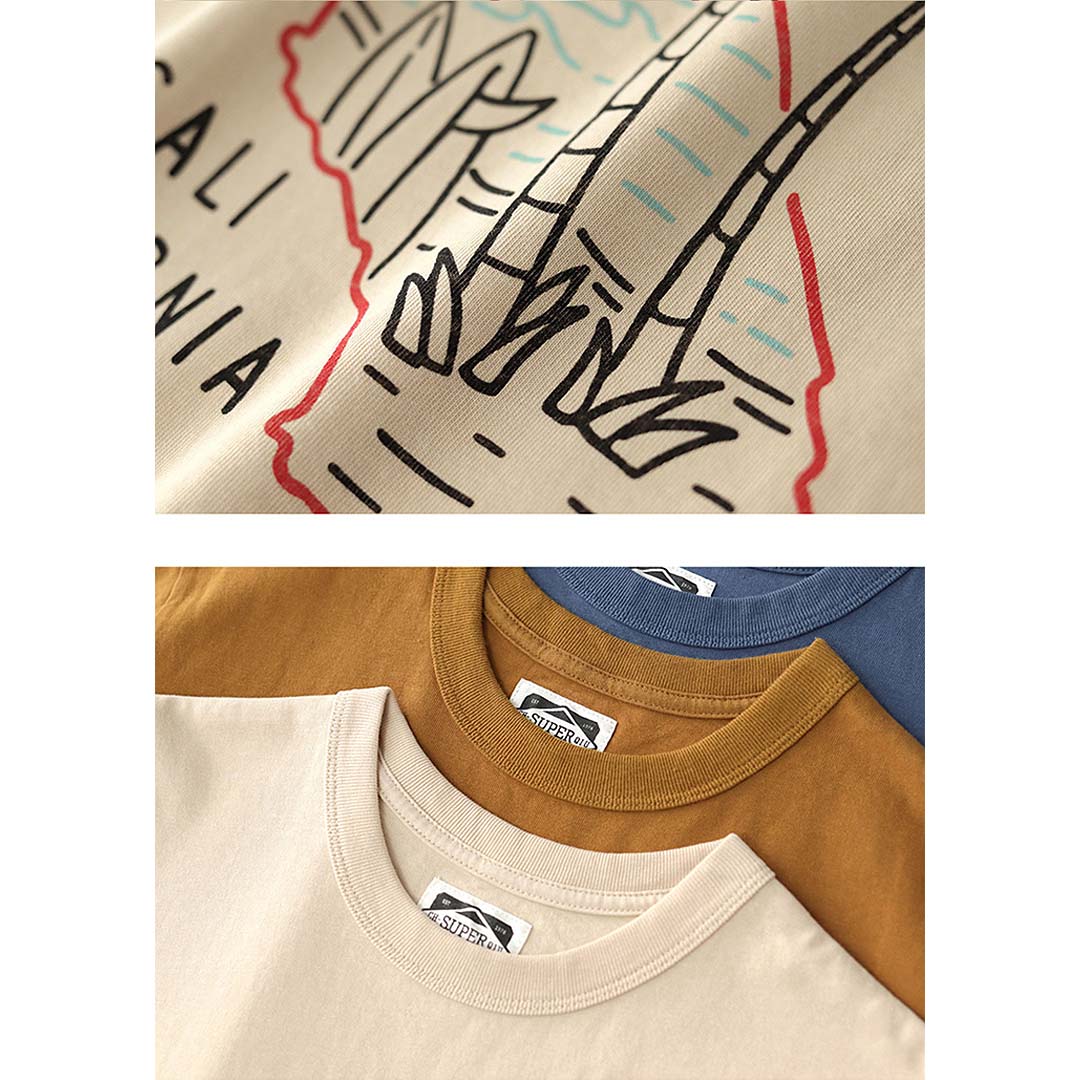250G "California" Printed Tee