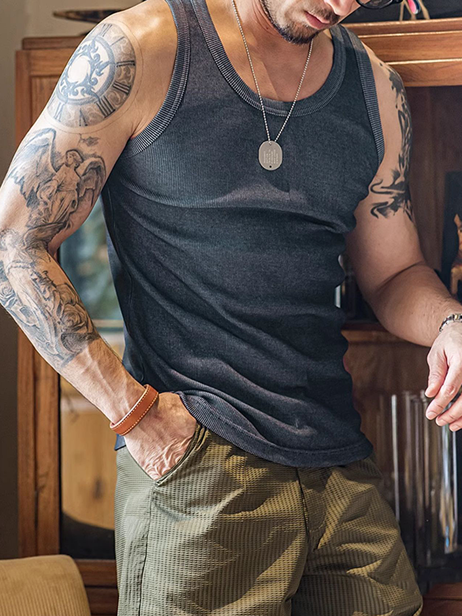 291 Rai Ribbed Cotton Vest