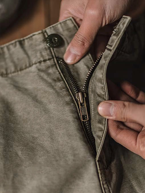 328 Anjo Washed Workwear Trousers