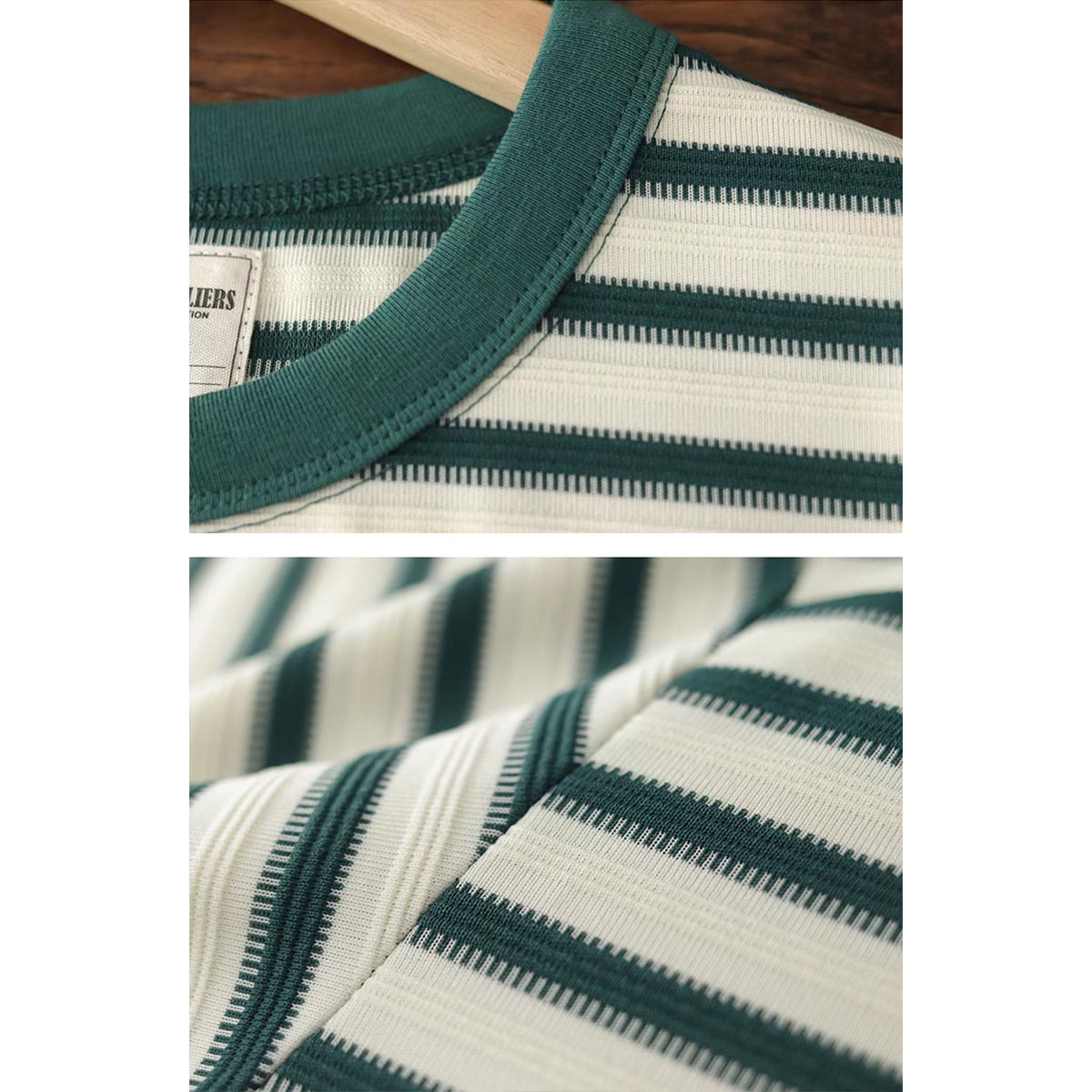 411 Weaved Striped T-Shirt