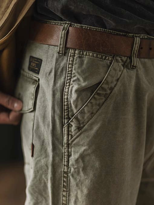 328 Anjo Washed Workwear Trousers