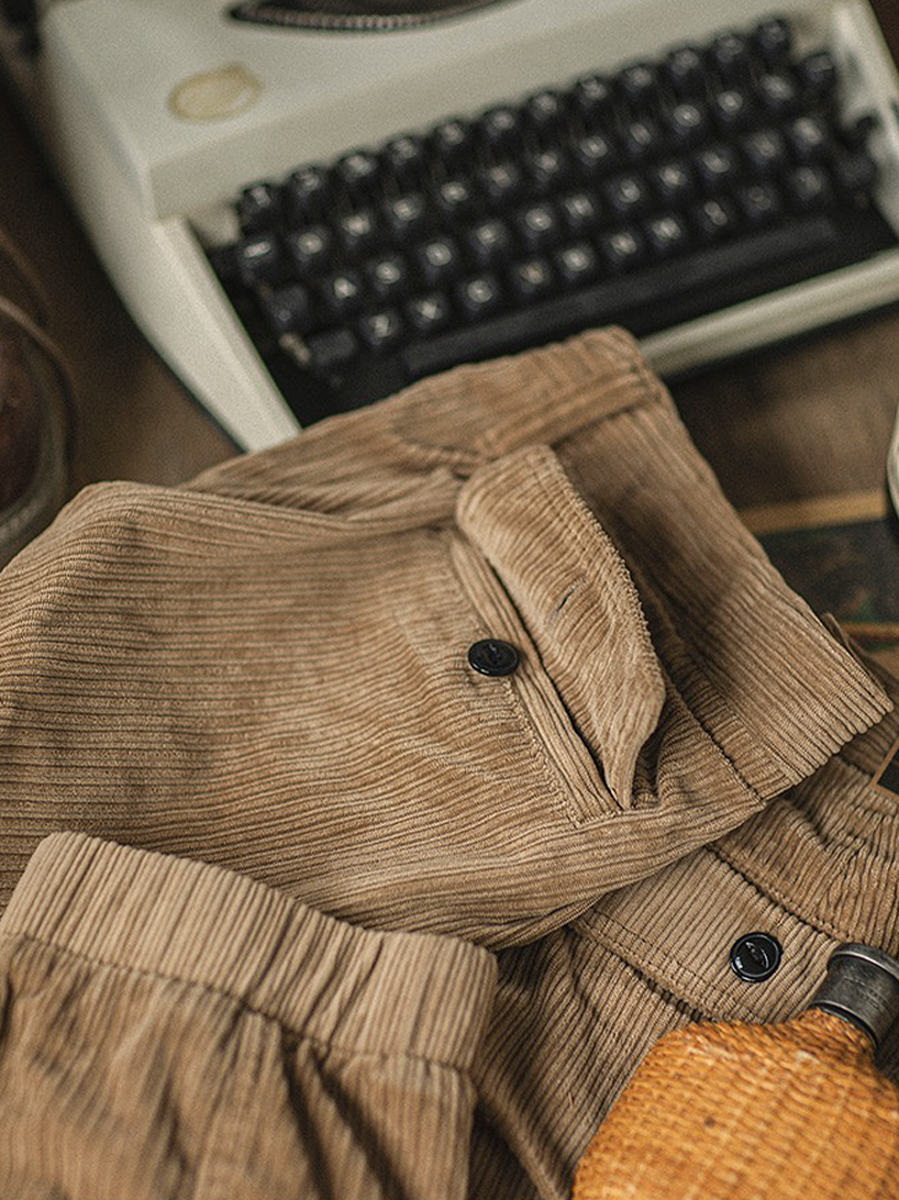 568 Kuo Corduroy Cargo Joggers