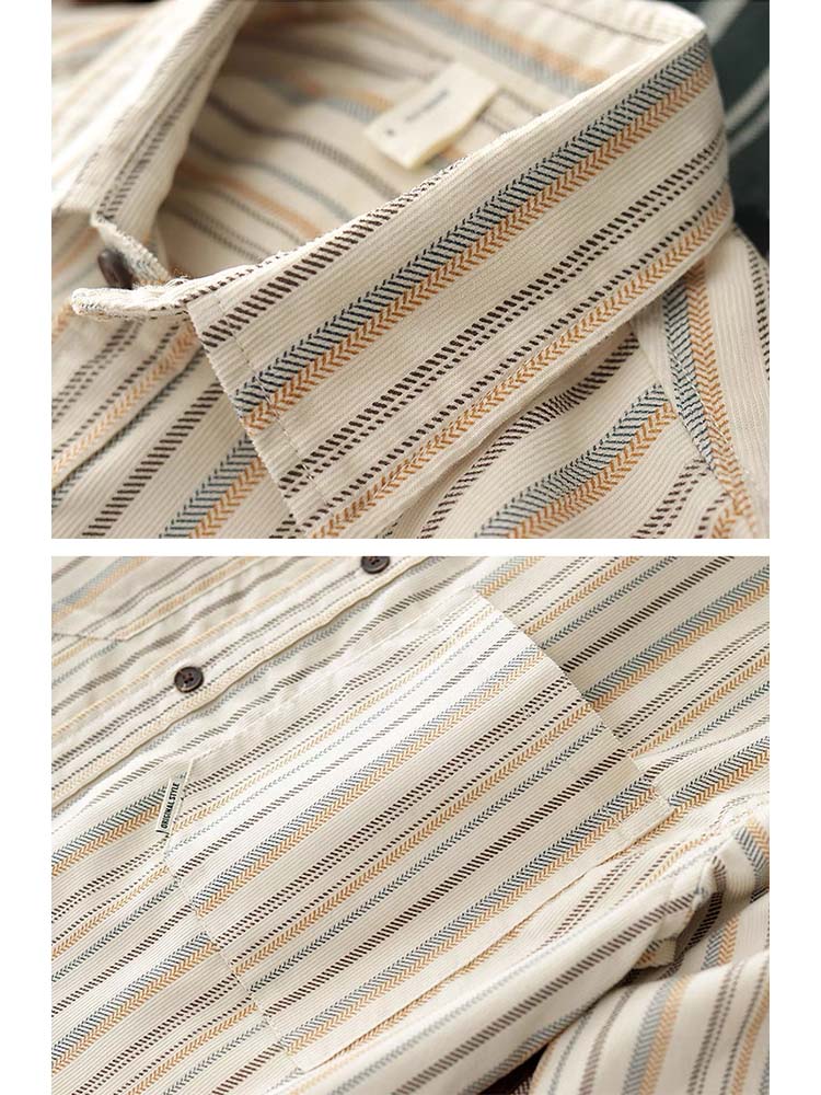 592 Taito Striped Long-Sleeve Shirt