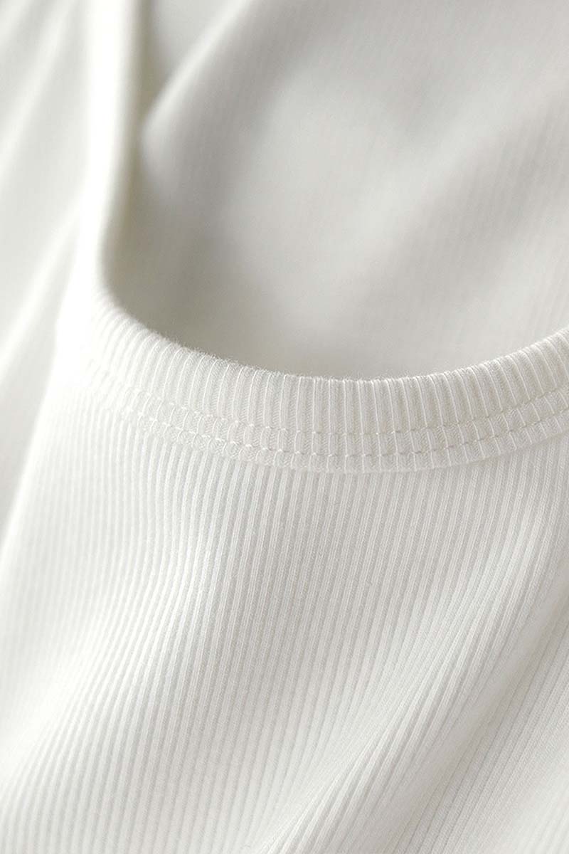 105 Basic Ribbed Cotton Vest