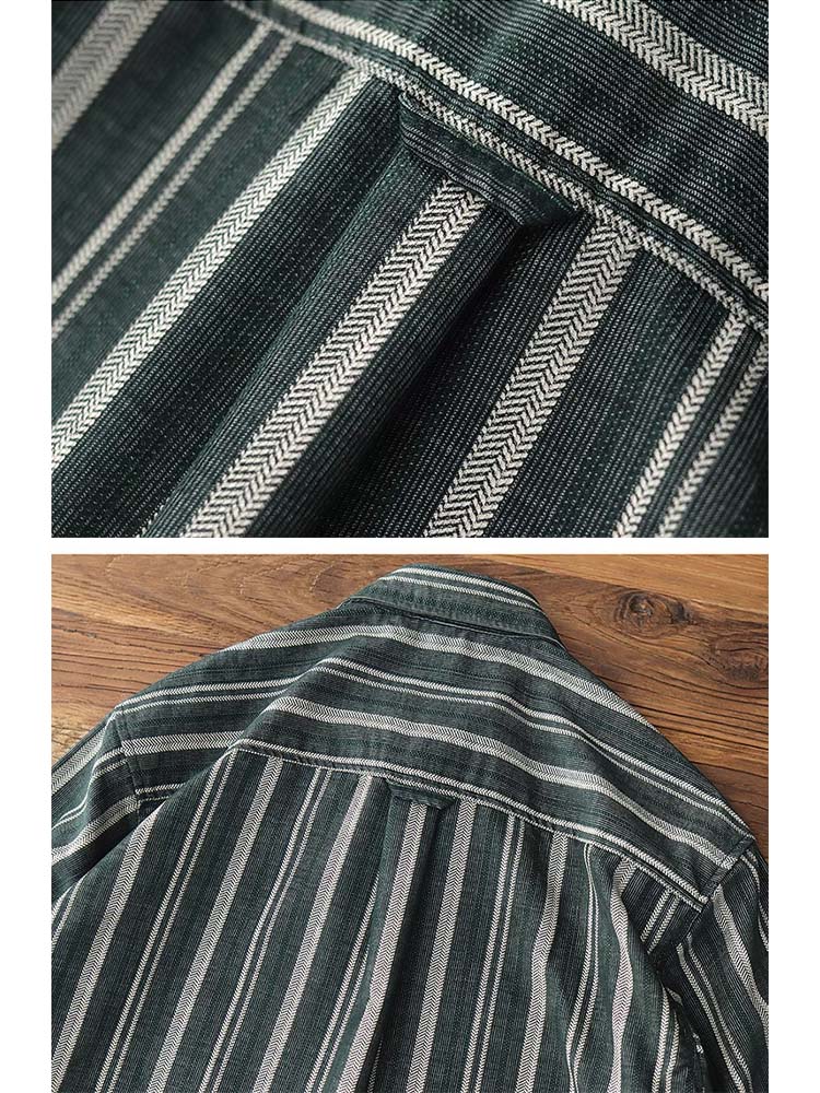 592 Taito Striped Long-Sleeve Shirt