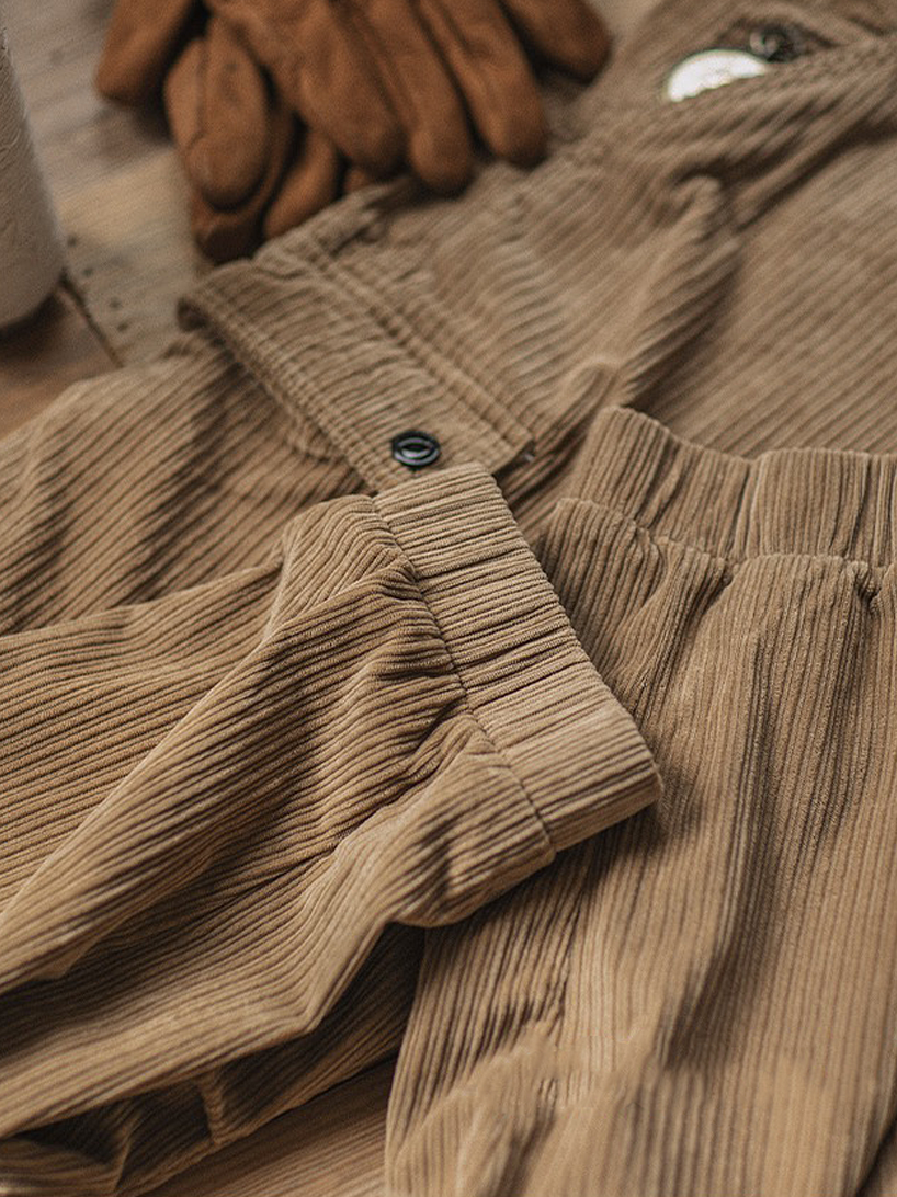 568 Kuo Corduroy Cargo Joggers