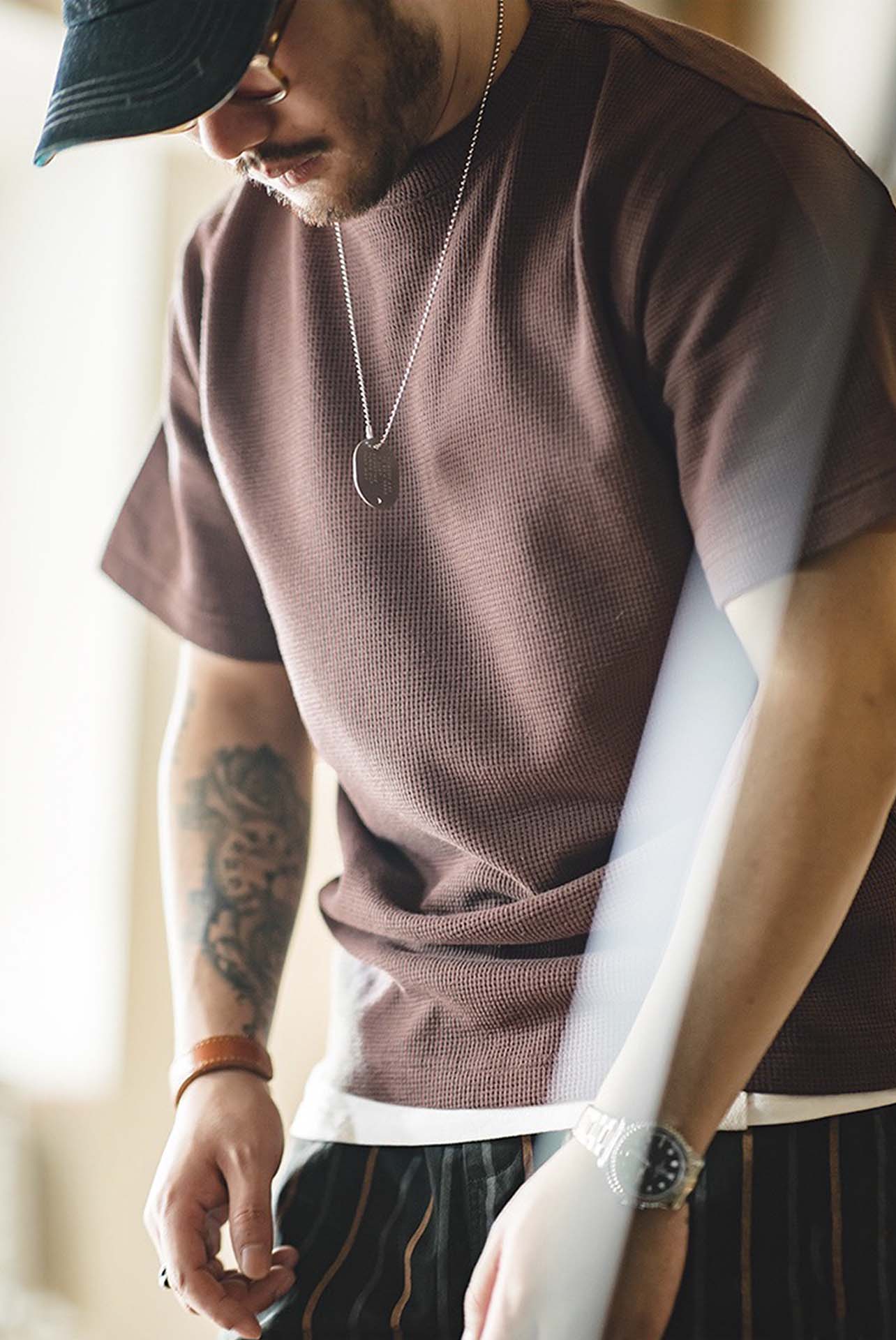 250G Waffle Short-Sleeve Tee