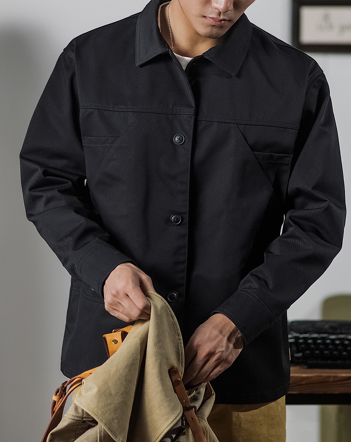 572 Hori Workwear Utilitarian Jacket
