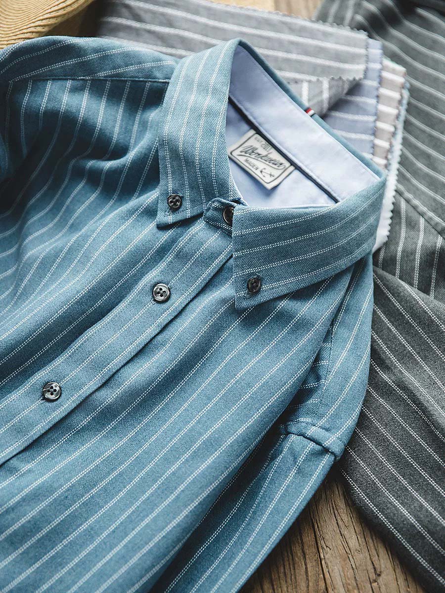 422 Makoto Pinstriped Long-Sleeved Shirt