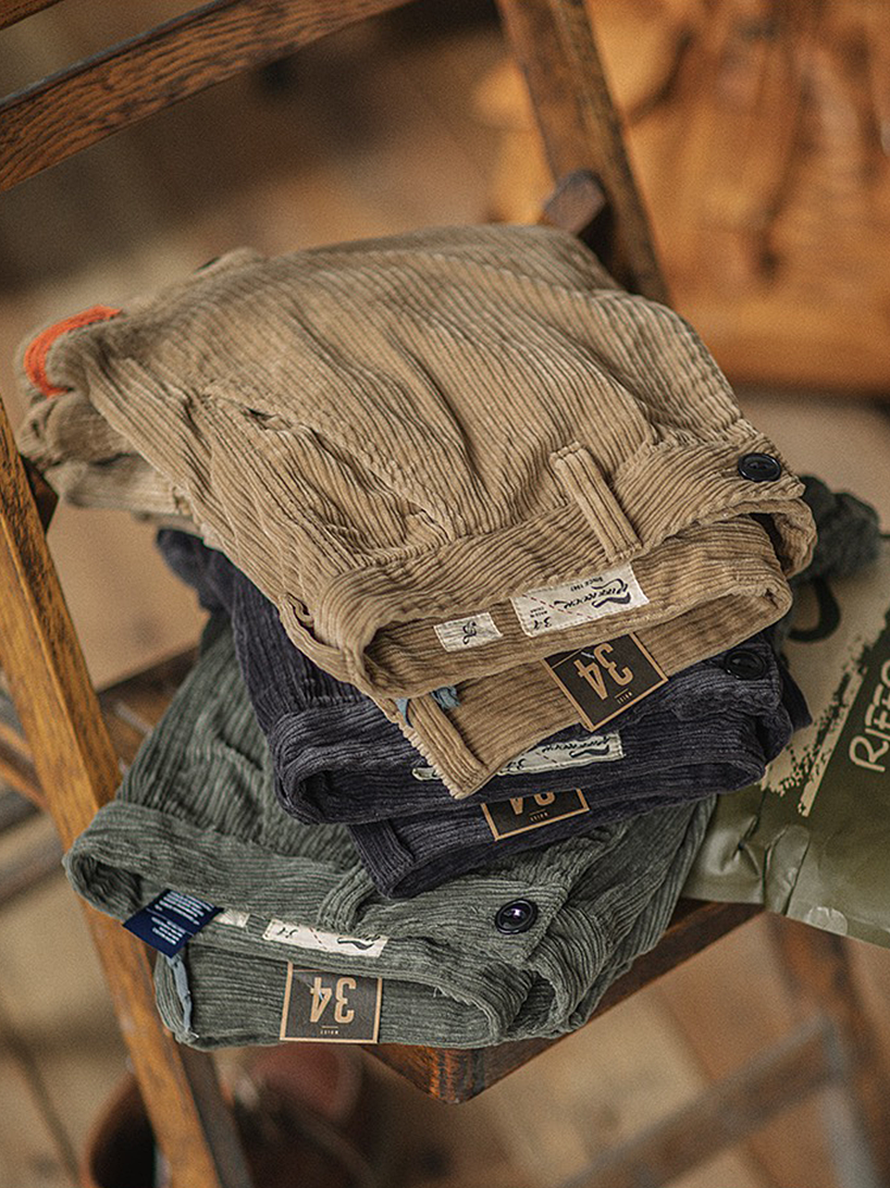 568 Kuo Corduroy Cargo Joggers