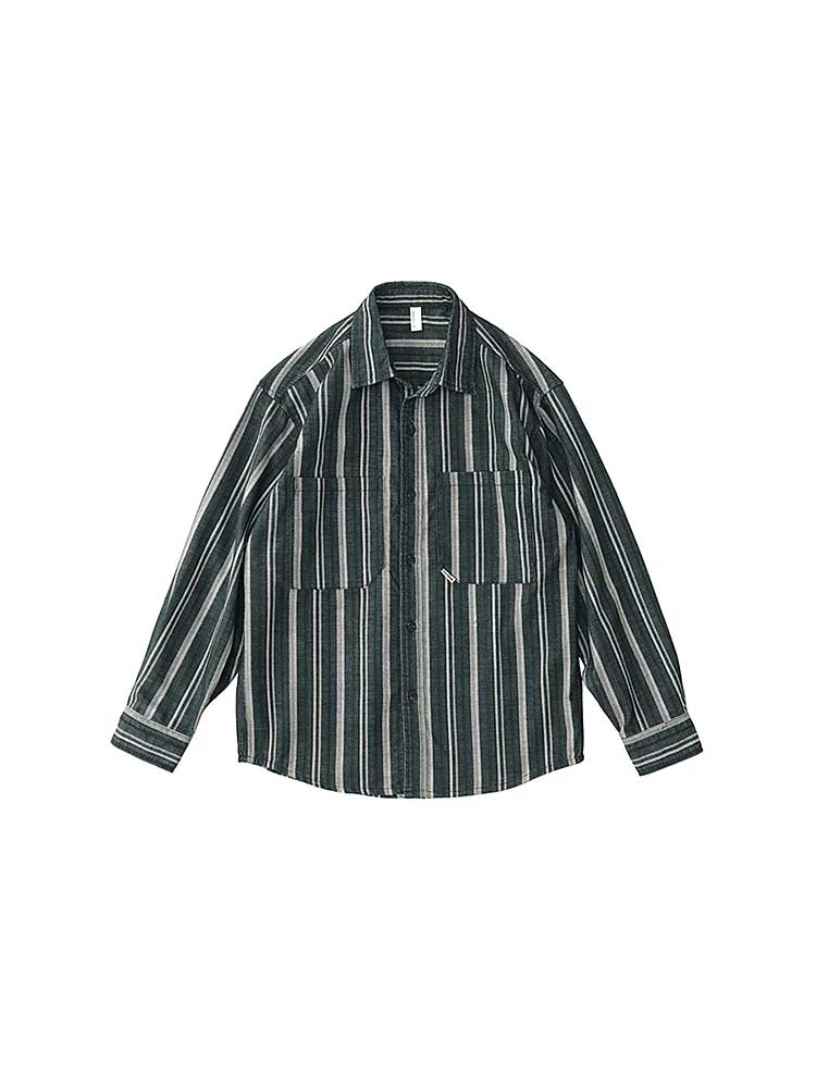 592 Taito Striped Long-Sleeve Shirt