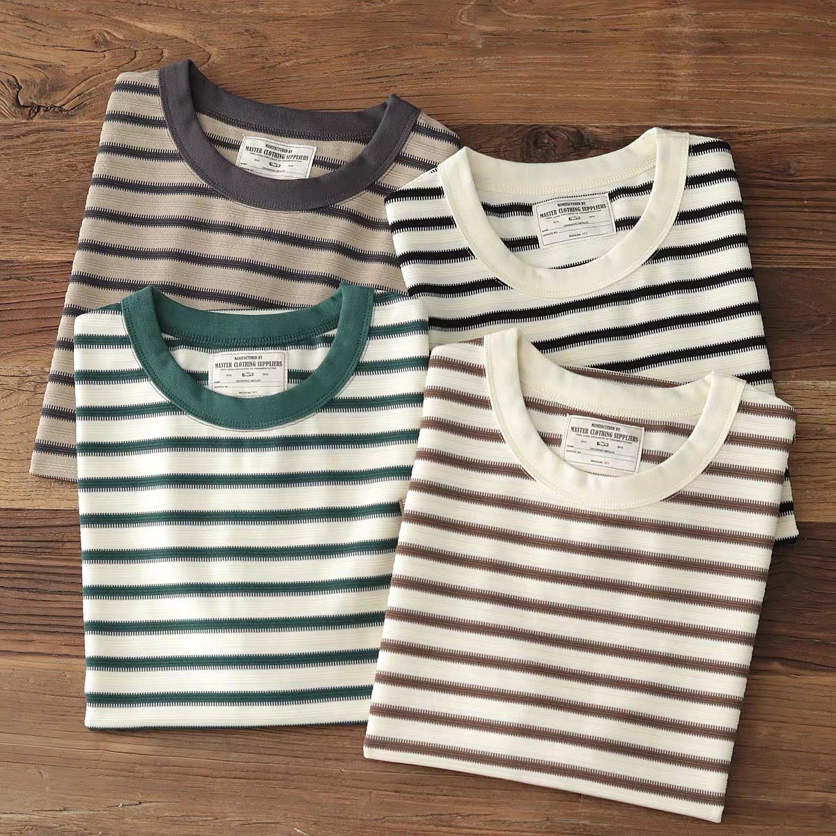 411 Weaved Striped T-Shirt