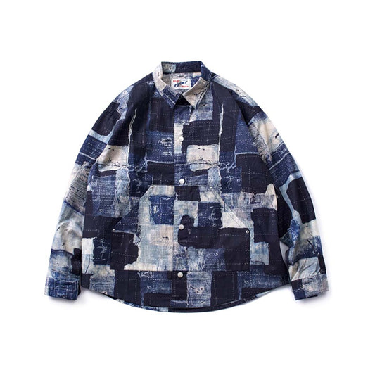 421 Toro Vintage Patchwork Long-Sleeve Shirt