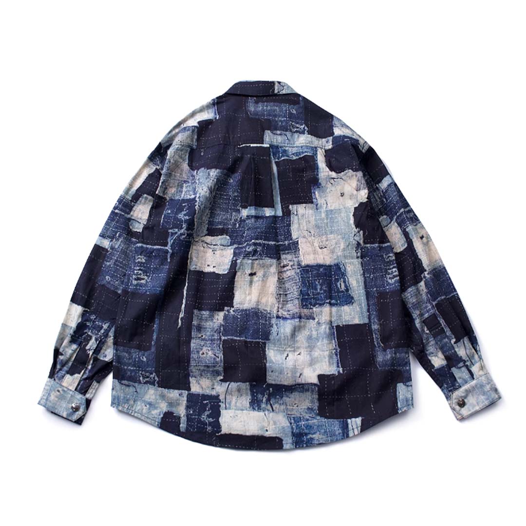 421 Toro Vintage Patchwork Long-Sleeve Shirt