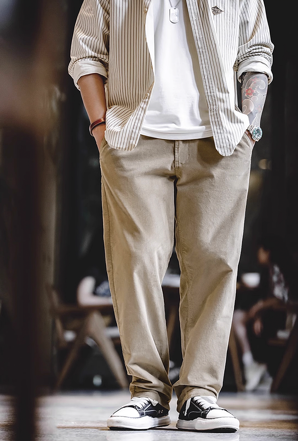 632 Naoki Corduroy Gurkha Pants