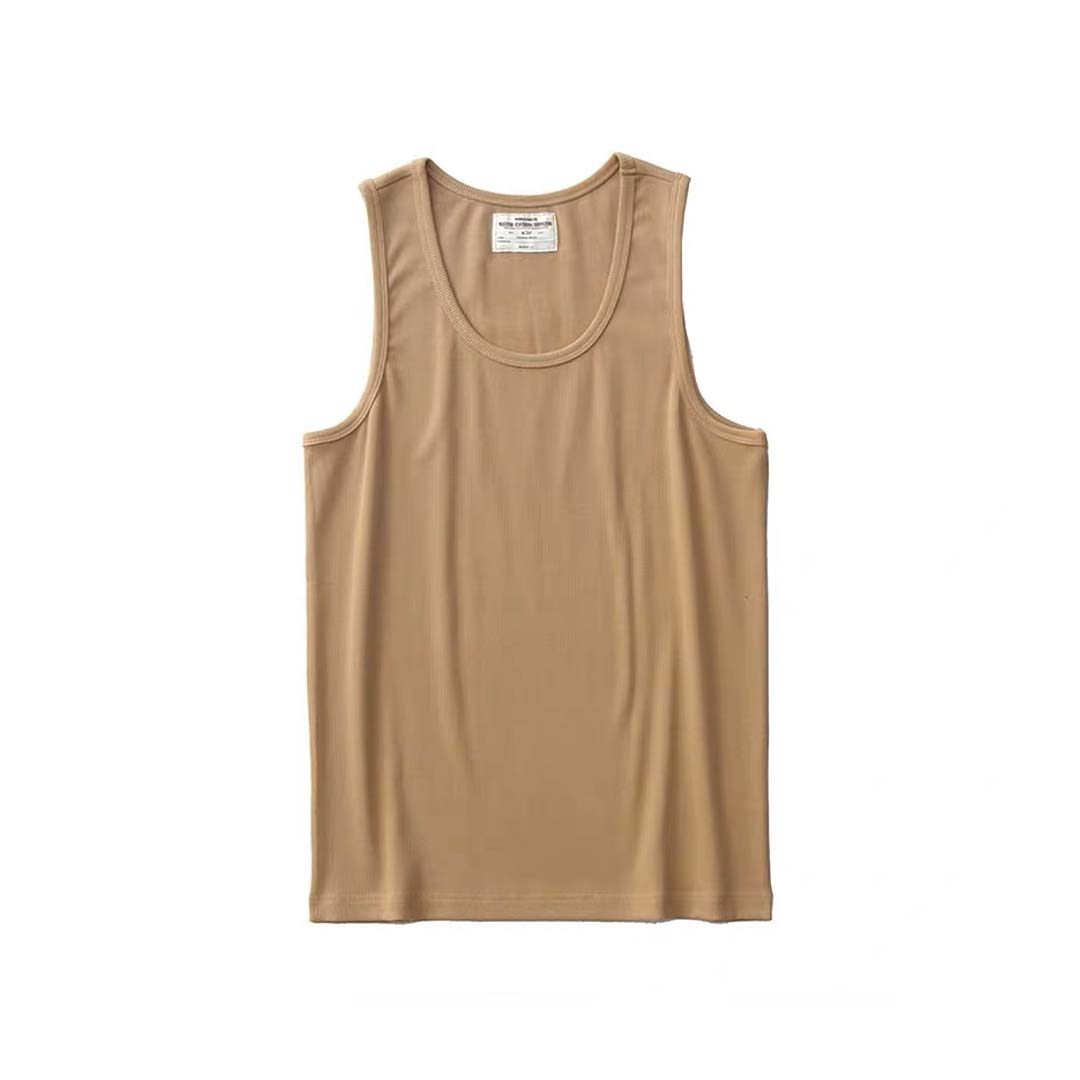 105 Basic Ribbed Cotton Vest