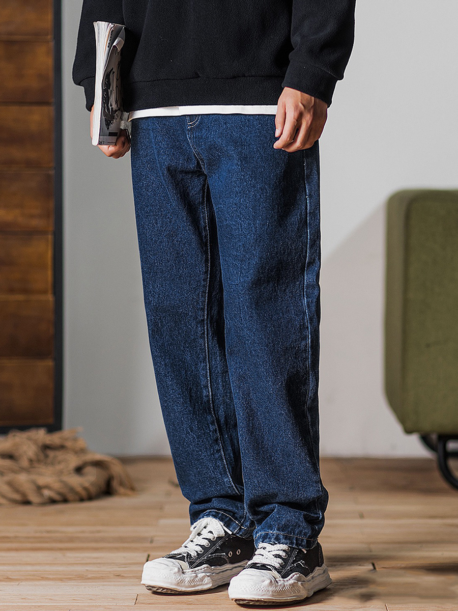 438 Kaito Washed Old Denim Trousers