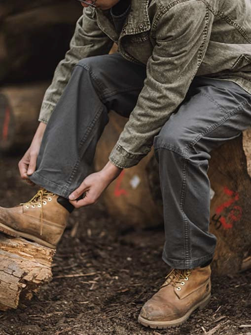 328 Anjo Washed Workwear Trousers