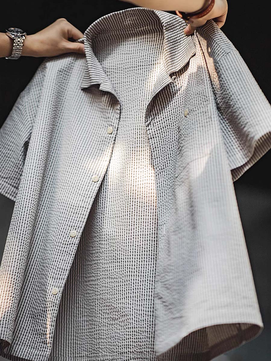 560 Yaro Seersucker Short-Sleeve Shirt