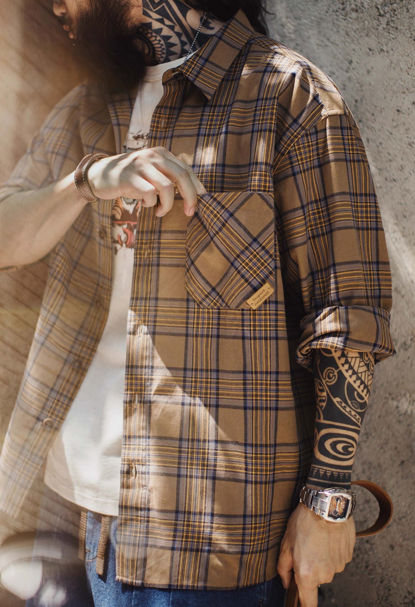 762 Lex Casual Plaid Shirt