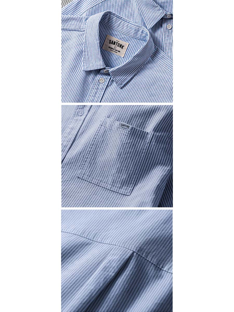 438 Ken Pinstripe Short-Sleeve Shirt