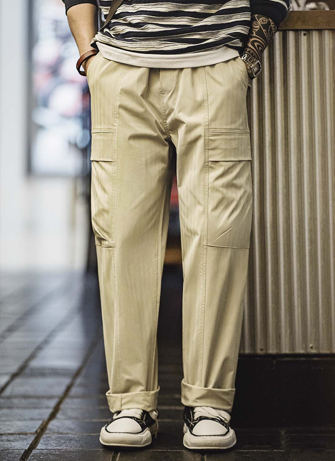 591 Chou Casual Cargo Trousers