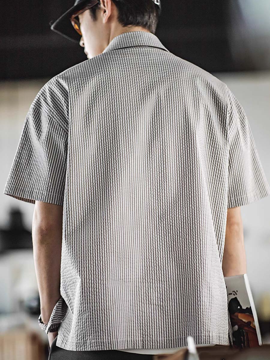 560 Yaro Seersucker Short-Sleeve Shirt