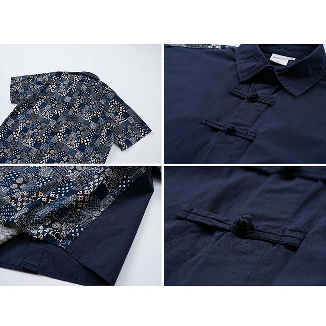 271 Kori Printed Patchwork Shirt