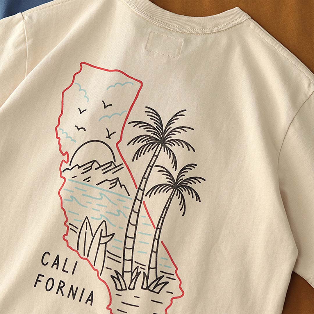 250G "California" Printed Tee