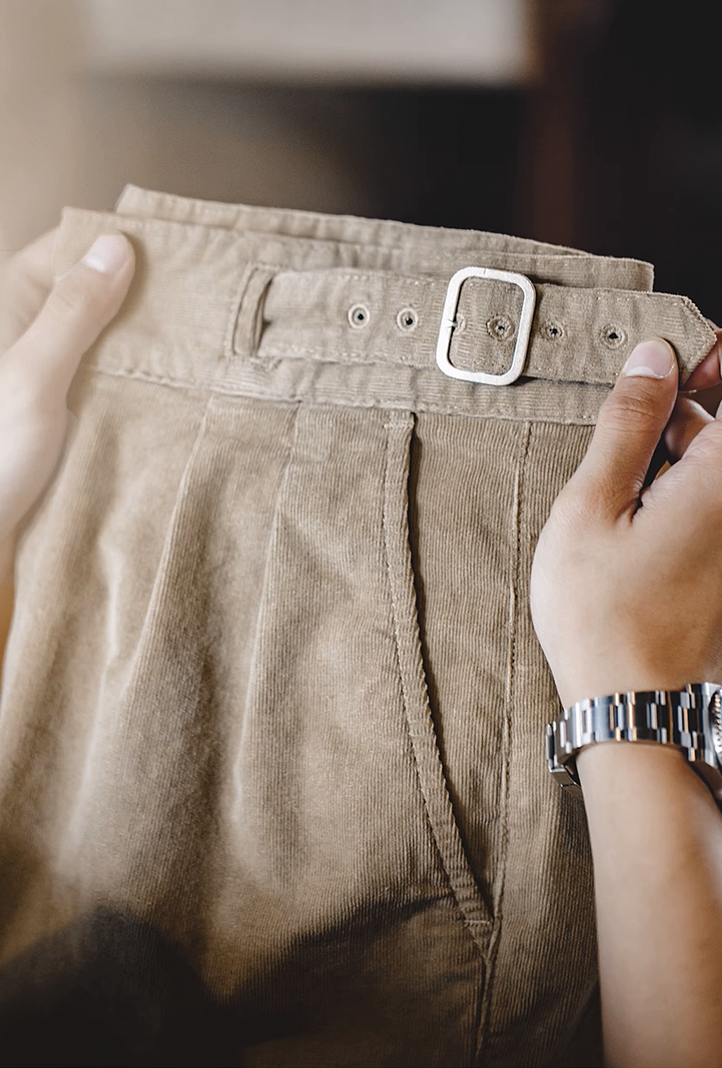 632 Naoki Corduroy Gurkha Pants