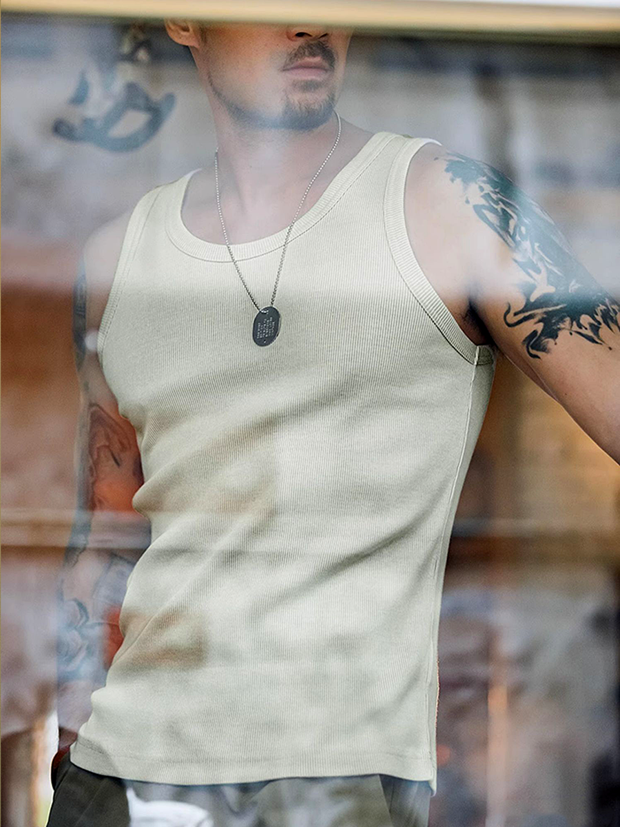 291 Rai Ribbed Cotton Vest