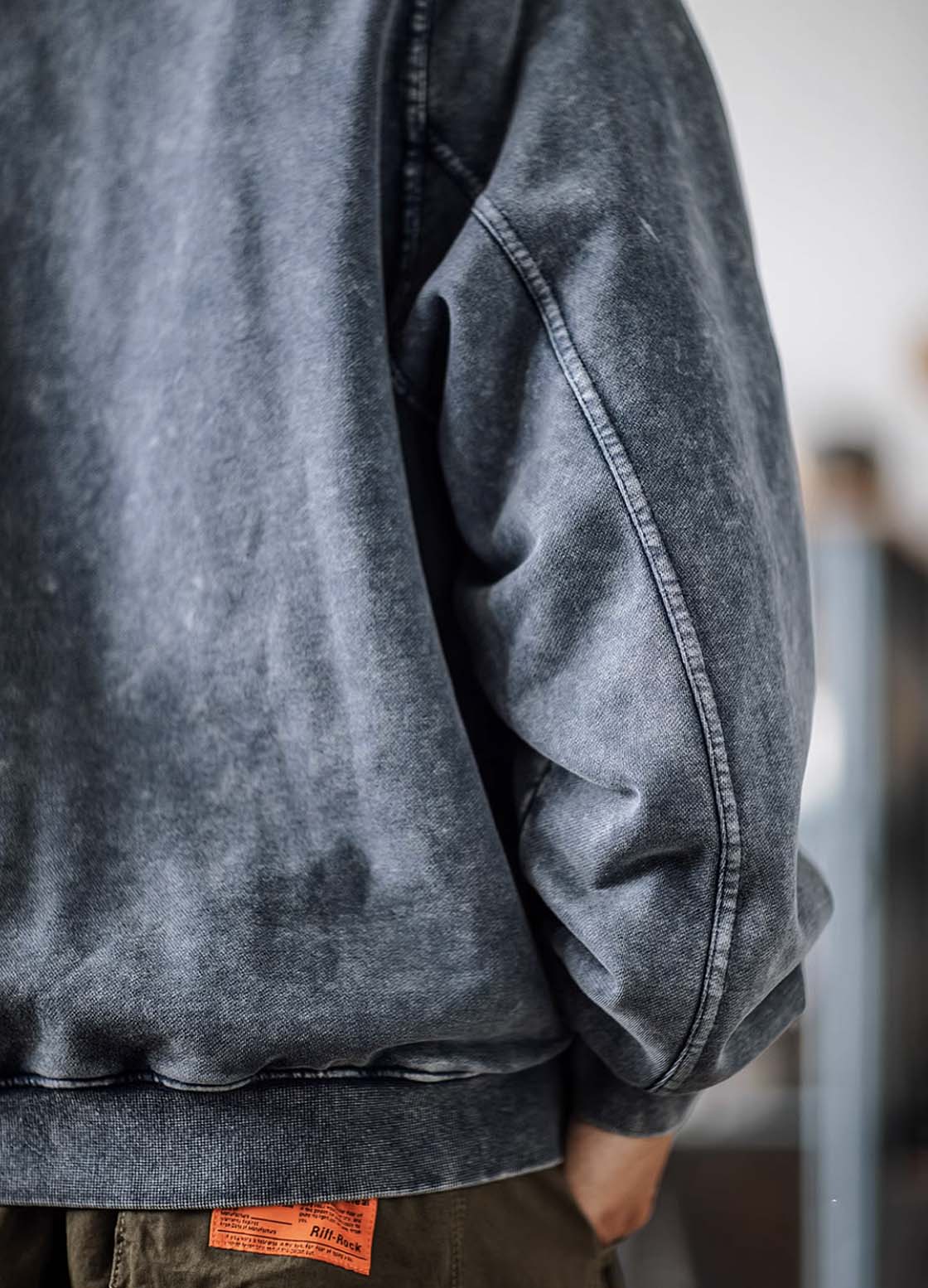 549 Lori Vintage Washed Baseball Jacket