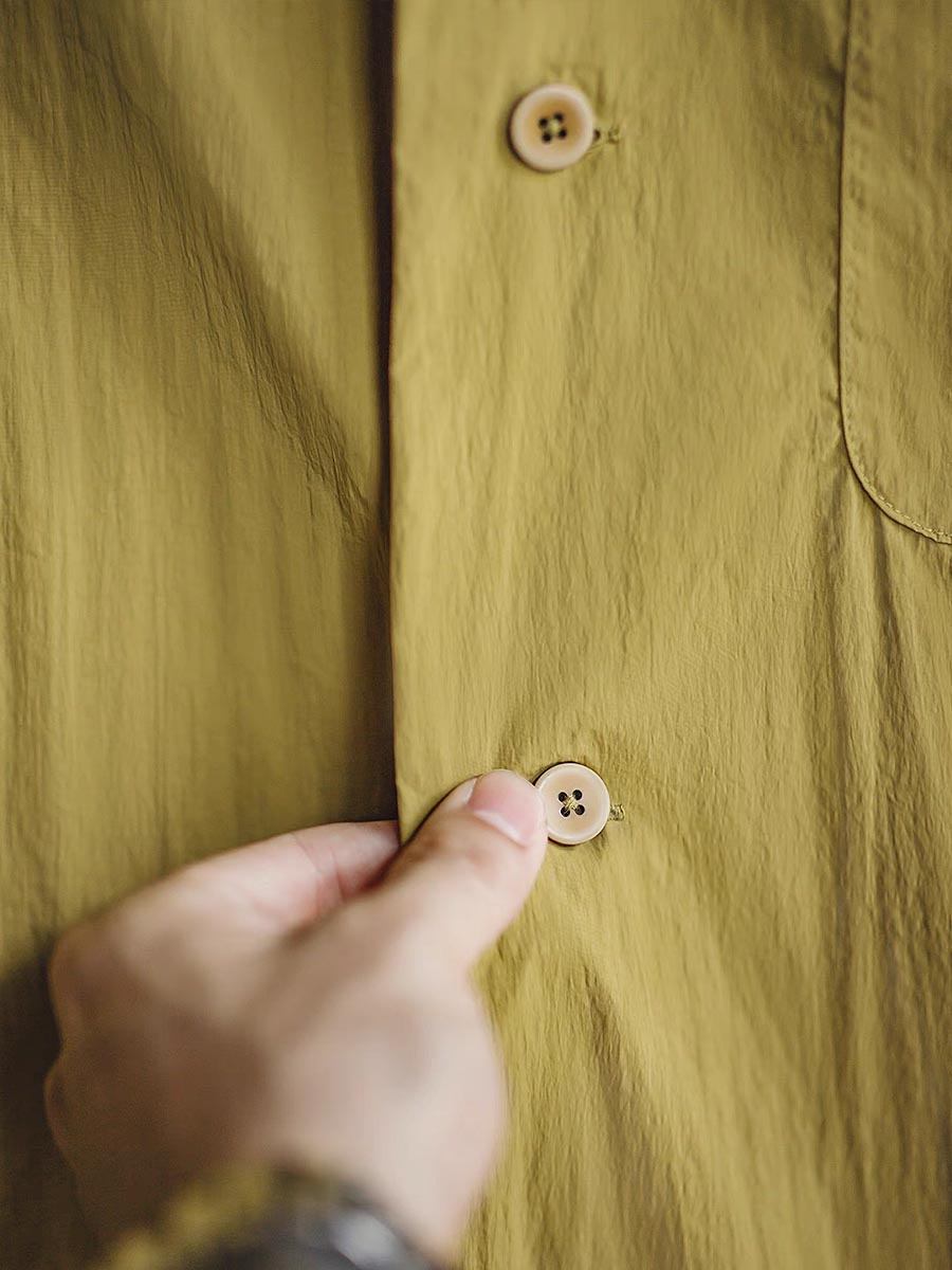 491 Enki Nylon Camp Collar Shirt