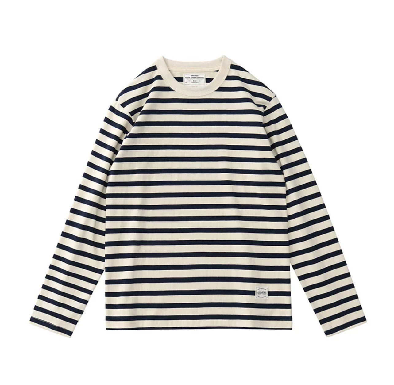 250G Washed Striped Long-Sleeve Tee