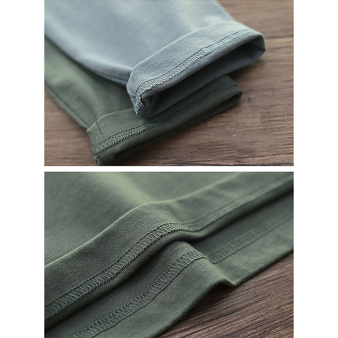 260G Basic Plain Long Sleeve Tee