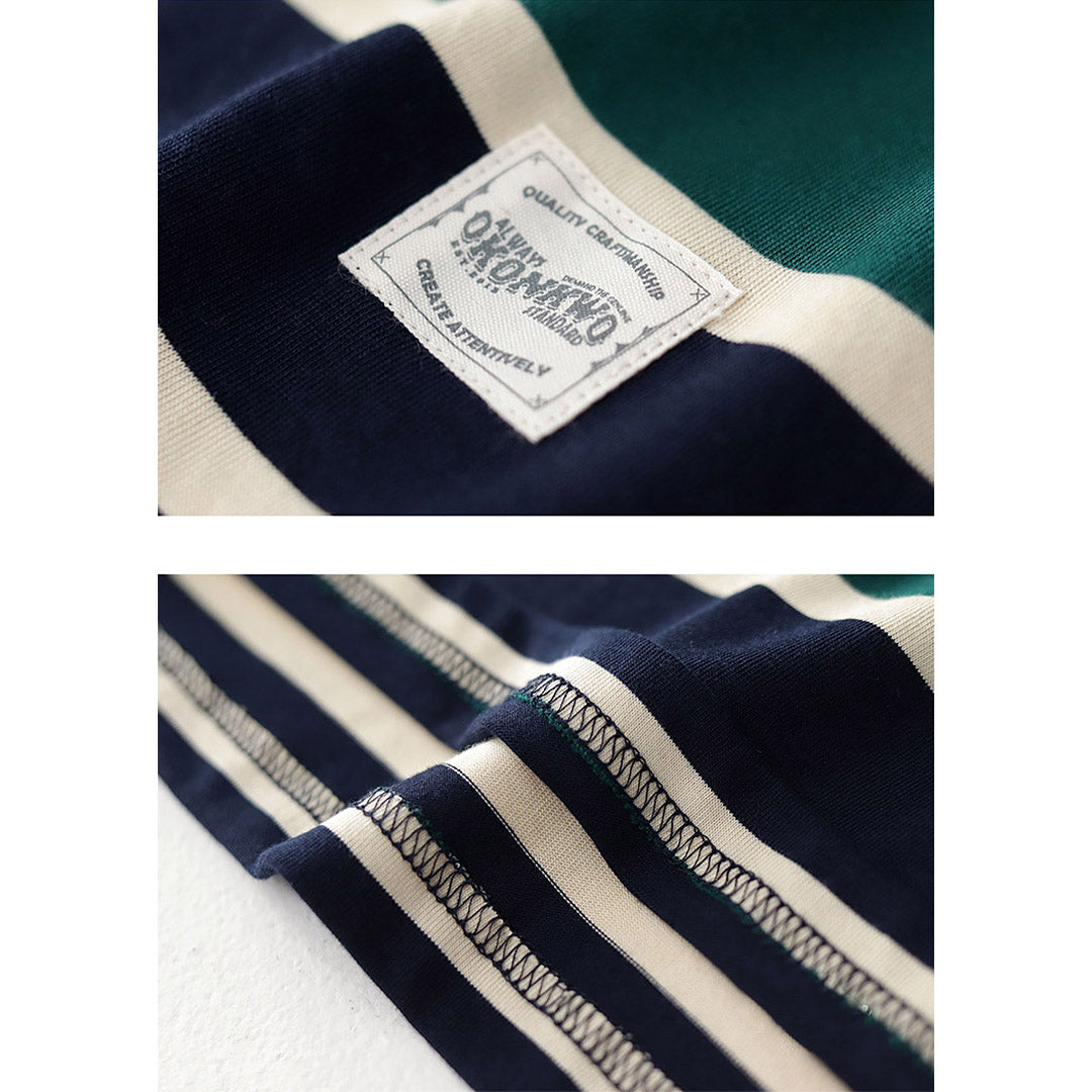 230G Basic Double-Striped Tee
