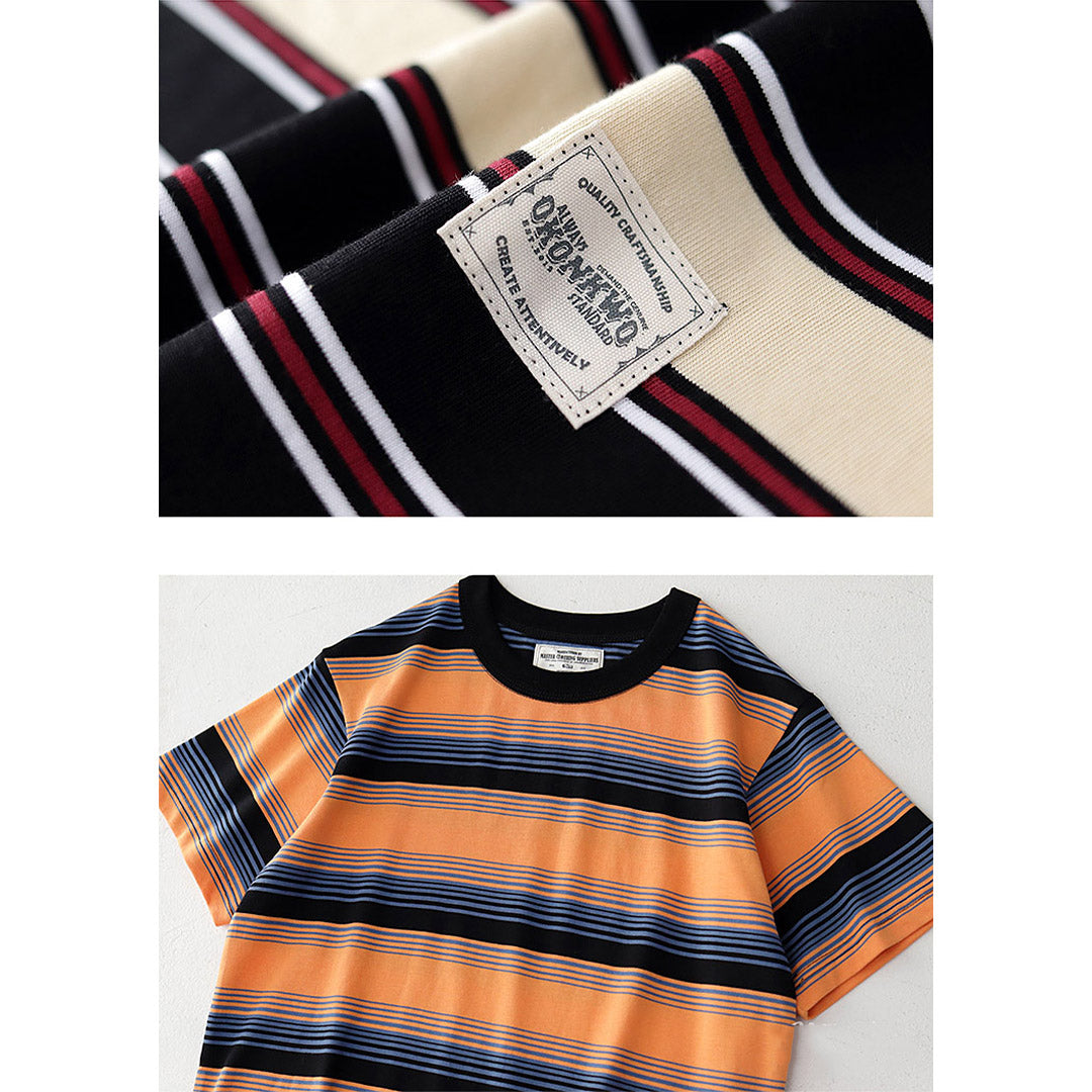 230G Basic Double-Striped Tee