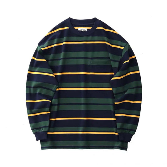 320G Double-Striped Long Sleeve Tee