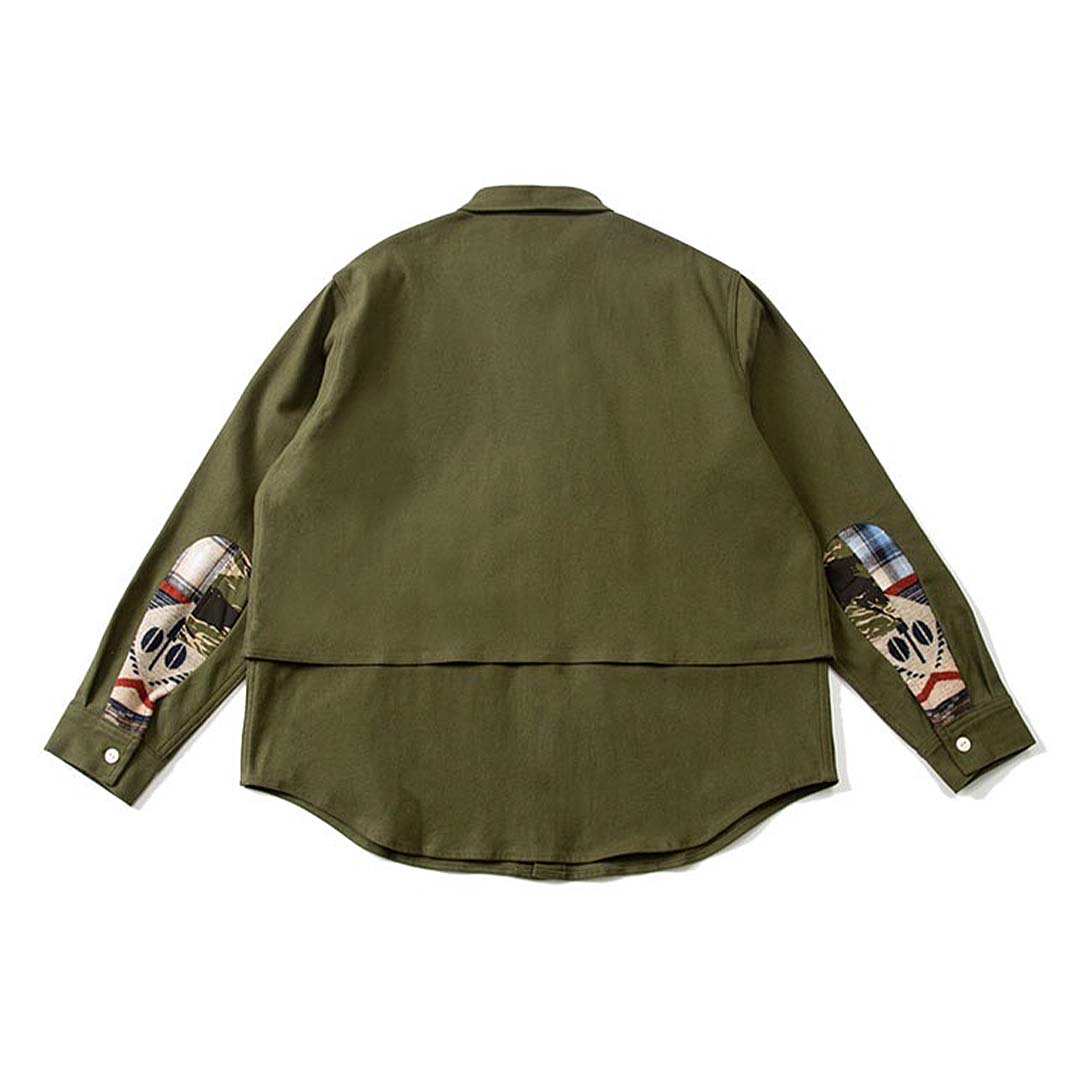 154 Kuri Elbow Patchwork Shirt
