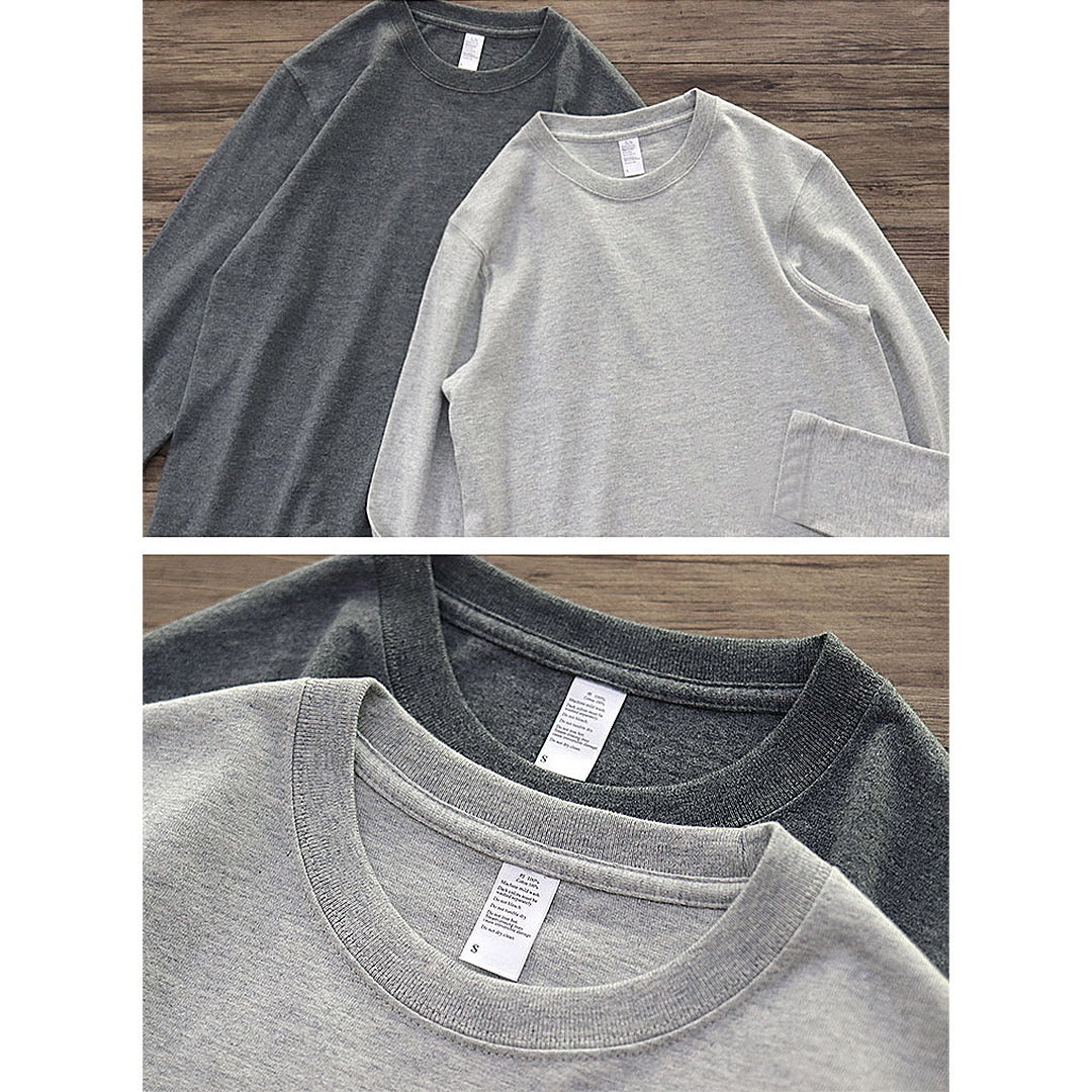 260G Basic Plain Long Sleeve Tee