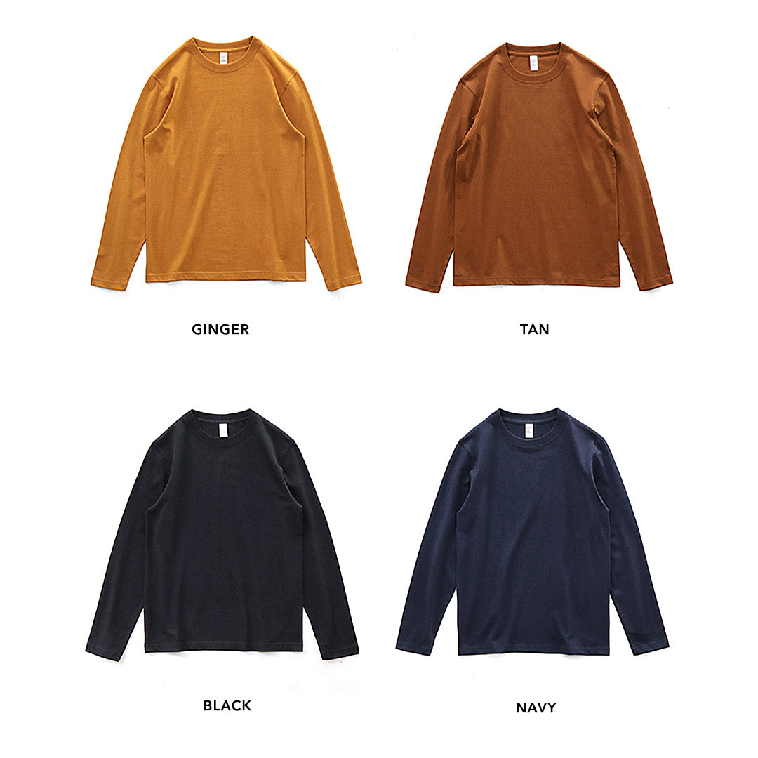260G Basic Plain Long Sleeve Tee