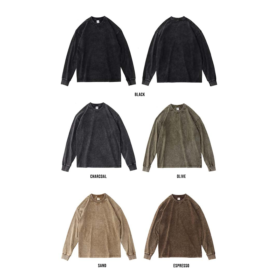260G Vintage Washed Long Sleeve Tee