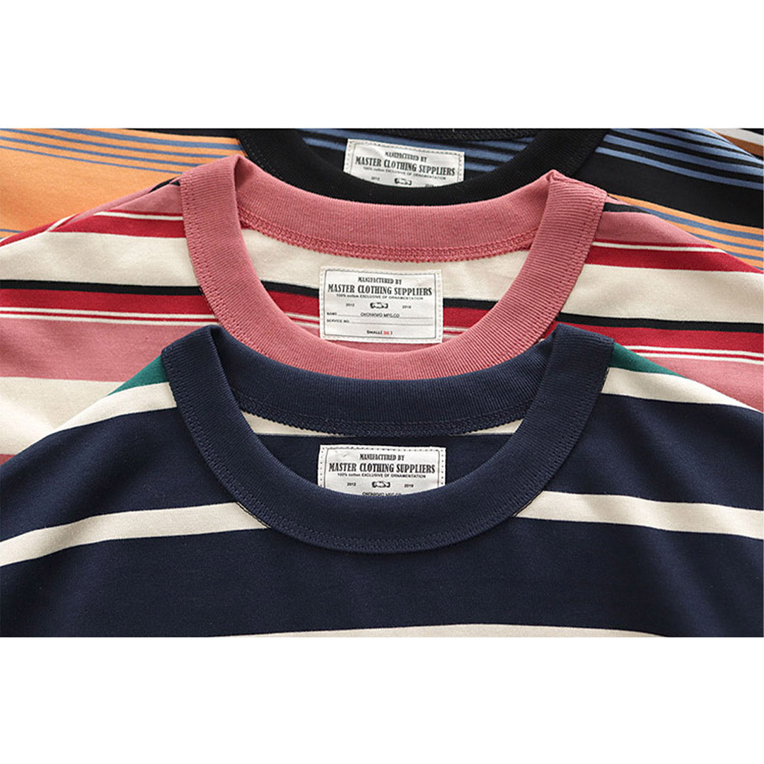 230G Basic Double-Striped Tee