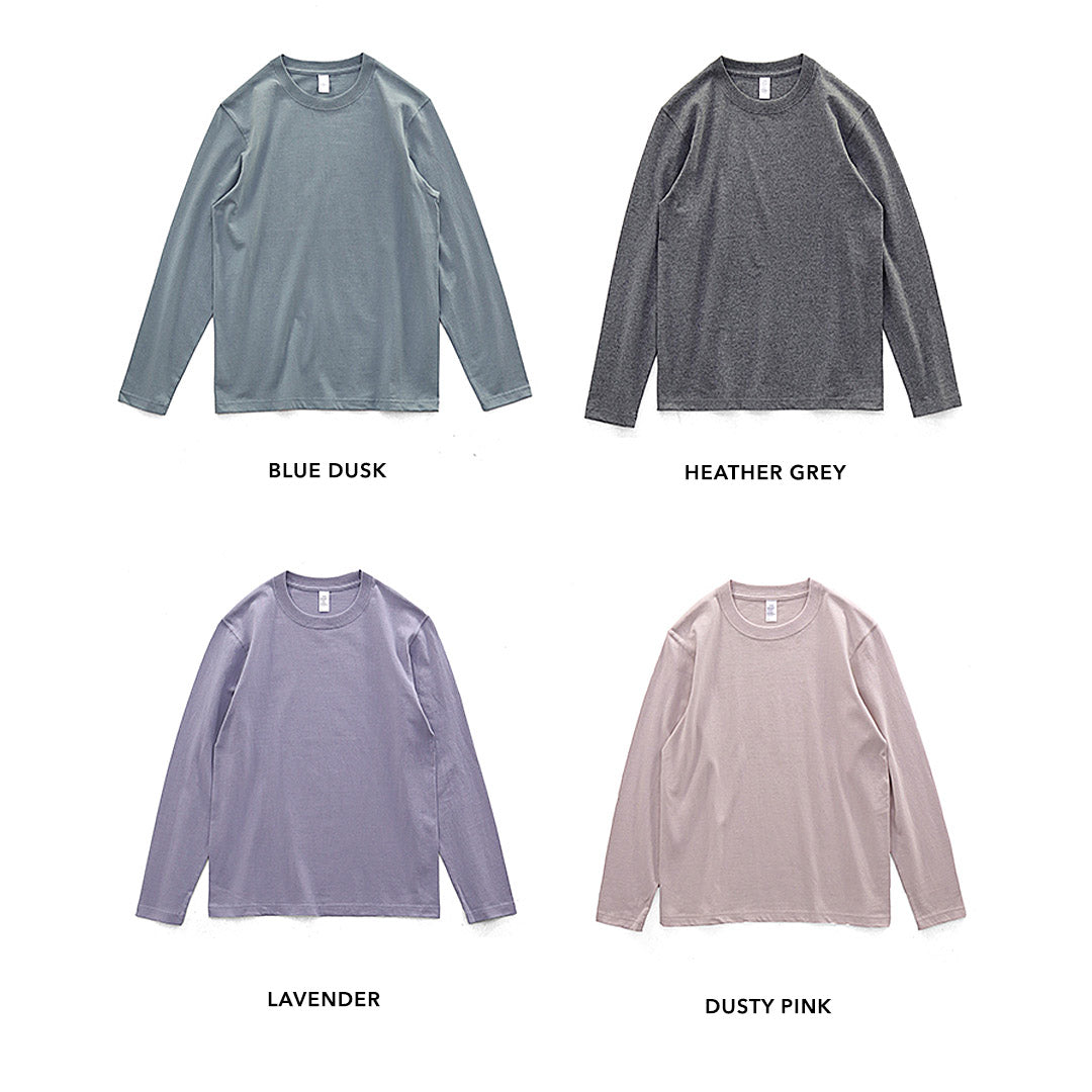 260G Basic Plain Long Sleeve Tee