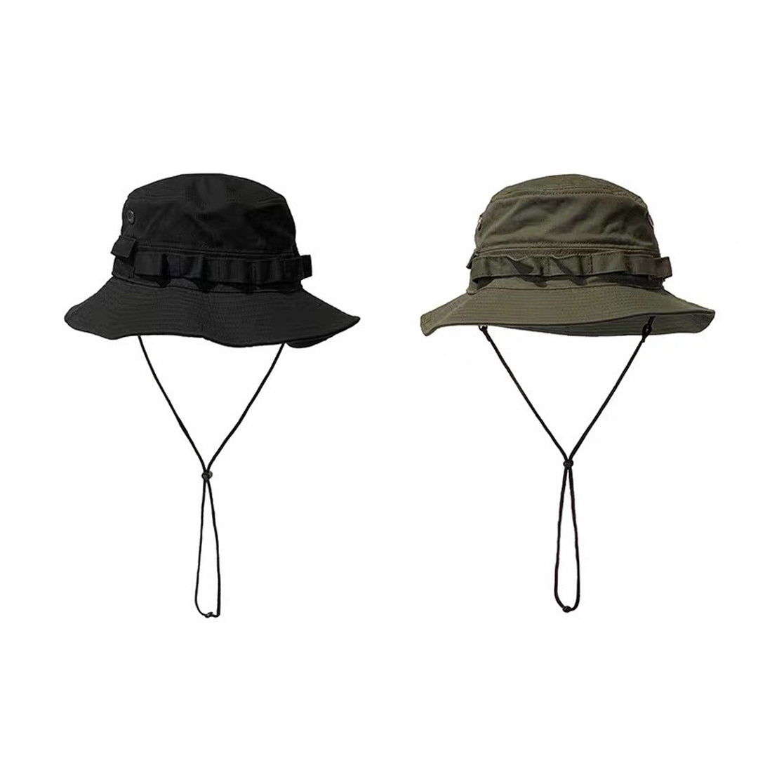 028 Webbing Trimmed Bucket Hat