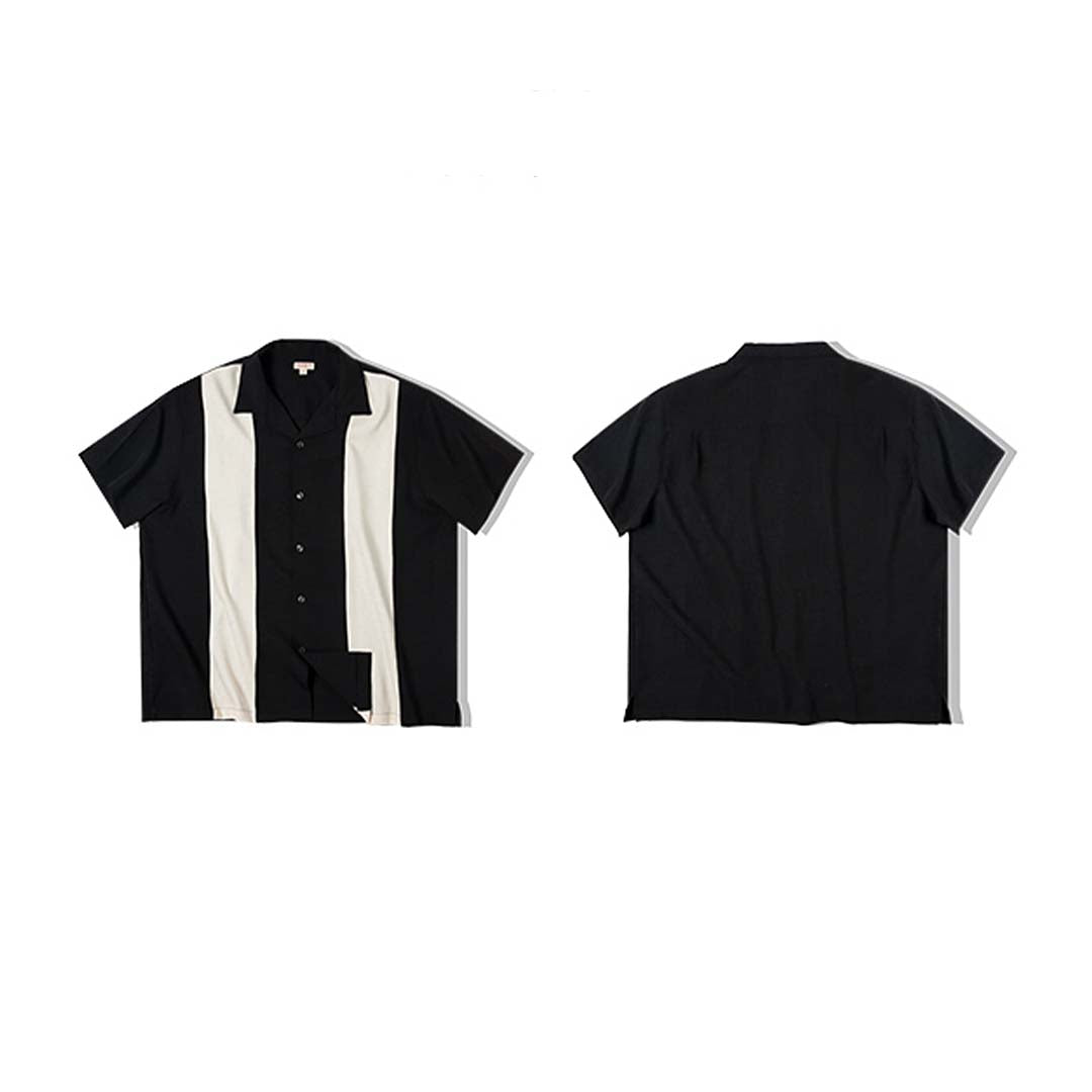 220 Striped Cuban Collar Shirt