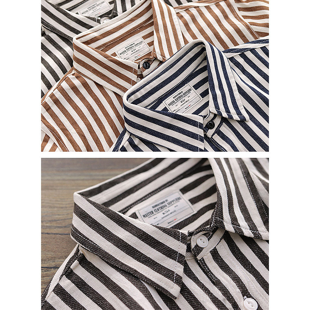 146 Akimeji Striped Shirt