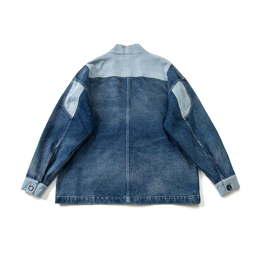 652 Patchwork Denim Kimono